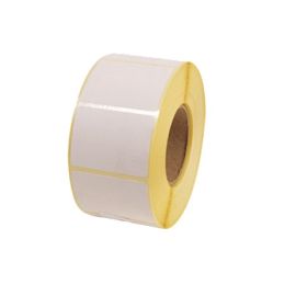 Polyester labels, white, on roll with 25mm core-BYPOS-5112