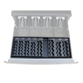 Munttelinzet Inkiess *modificatie* voor HS410 kassalade - 8001 RE met 8 uitneembare enkele muntcontainers-BP4245-380.10