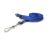 10 mm middenblauwe buisvormige afgescheiden lanyards met metalen J-clip - verpakking van 100