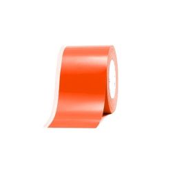 Vinyl continuous label, oranje, on roll with 76mm core-BYPOS-5741