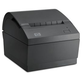 HP receipt printer, direct thermal (two-colour), media width (max.): 80 mm, speed (max.): 130mm/sec., multi-interface (RS232, USB), incl.: cable (powered USB), order separately: interface cable, colour: black-BM476AA