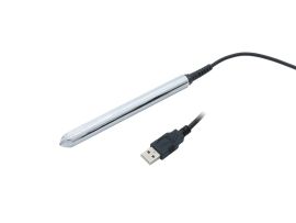 BYPOS WD200, 1D Pen, USB (kit), matt Steel, Zilver-WD200-USB
