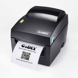 GODEX DT4X direct thermal-printer, 200 dpi, center alligned base model with tear-off edge, interfaces: USB, network interface (Ethernet), serial incl. GoLabel-Software-DT4X